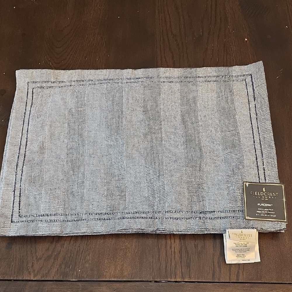Fieldcrest Elegant Gray Placemat